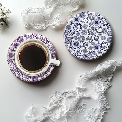 CHGCRAFT Lace Flowers Polymer Clay Texture Sheets Geometric Flowers Silicone - Image 6