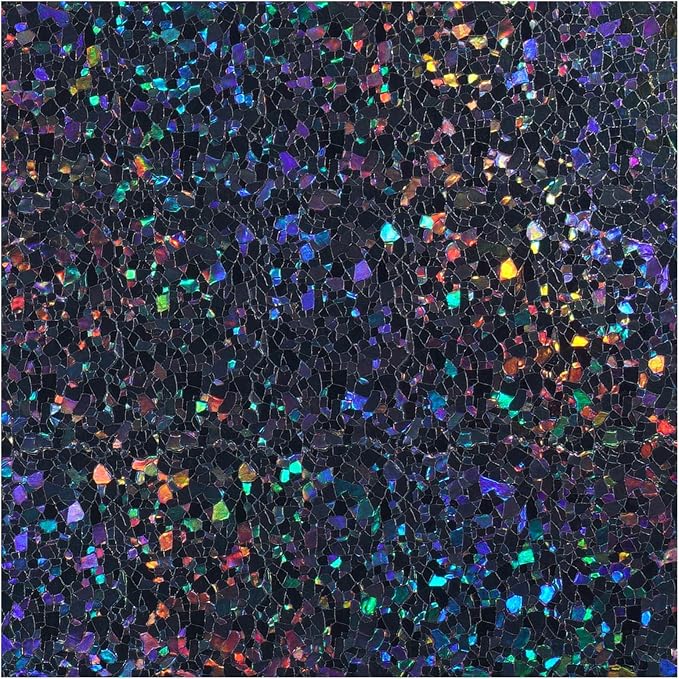 rabbitgoo Blackout Rainbow Window Privacy Film Decorative Stained Glass Diamond by rabbitgoo