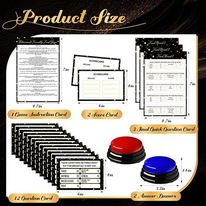 20 Pcs Retirement Friendly Feud Game Set Retirement Party Game Trivia Quiz - Image 2