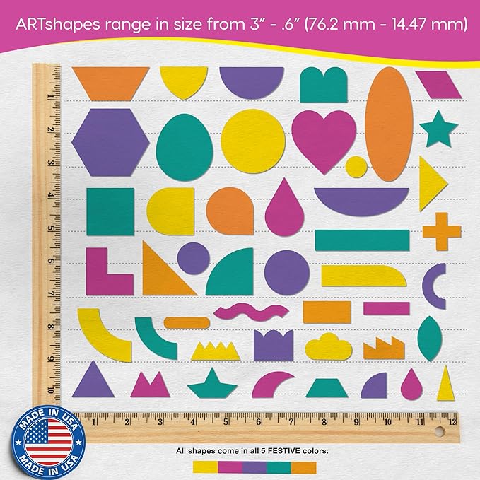 ARTshapes 840 pc Creative Paper Shapes Pack - Image 3
