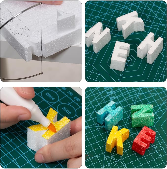 Crafare 17X11X2 Inch Craft Foam Blocks 3 Pack Polystyrene Foam Sheet DIY - Image 8