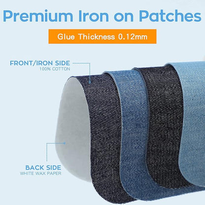 HTVRONT Iron on Patches for Clothing Repair, Cotton Patches Iron on - Image 5