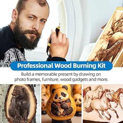 LH55-Z2-NS3 wood burning pen Wood Burning Tool Pen 200~750℃, Wood Burning kit - Image 6