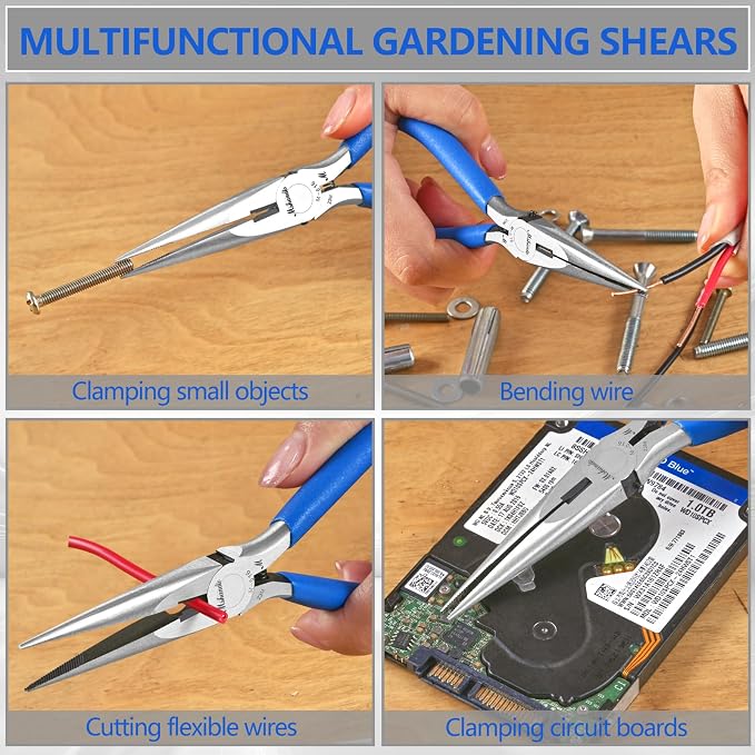 Needle Nose Pliers Set, 3 Pack 6.5"Long Nose Pliers - Image 6