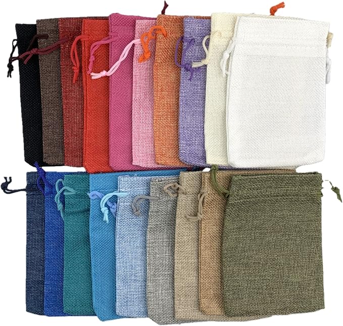 Palmhomee Pack of 20 Burlap Gift Bags - Image 5