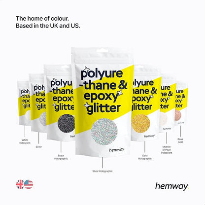Hemway Polyurethane & Epoxy Resin Glitter 100g / 3.5oz Metallic Crystal Flake - Image 7