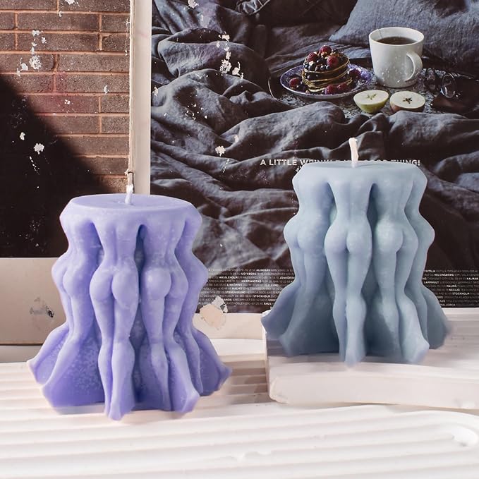 Cylinder Wave Rotation Body Soap Resin Casting Resin Making Molds Silicone Mold by ESEENSSiliconeMolds