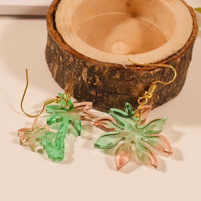3 Pack Leaf/Flower/Tulip Pendant Earring Nacklace Resin Mold - Image 6
