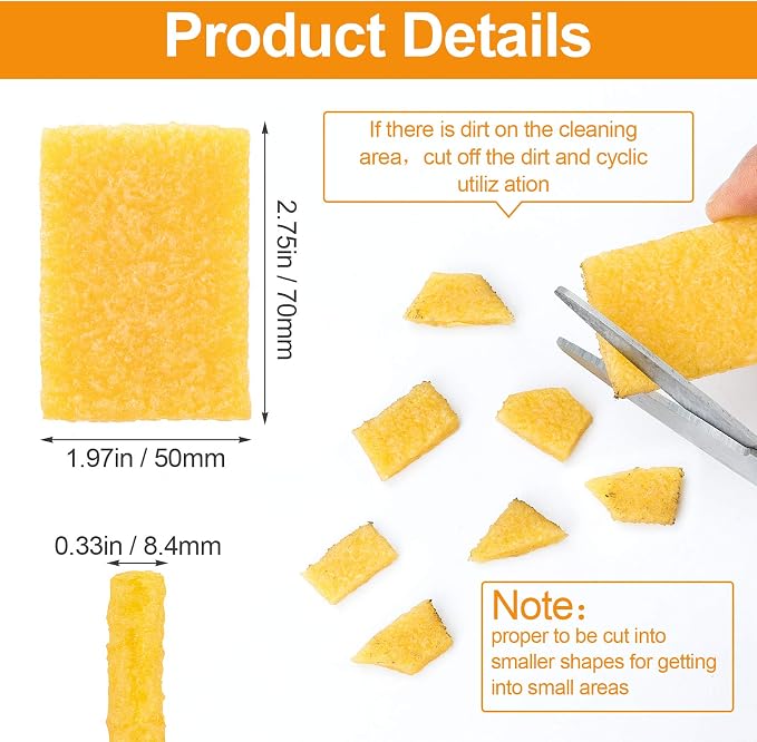 PAGOW 10PCS Rubber Cement Eraser, Glue Residue Pick-Up Eraser, Cleaning Tool - Image 2