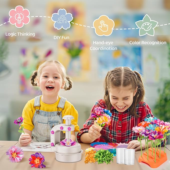 Fabric Flower Bouquets Toys, DIY Craft Kits - Image 4