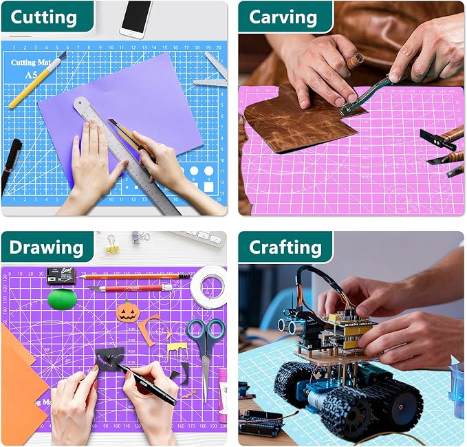 Cutting Mat 8in6in Self Healing Cutting Mat Size Double Sided 5-Ply Rotary - Image 6
