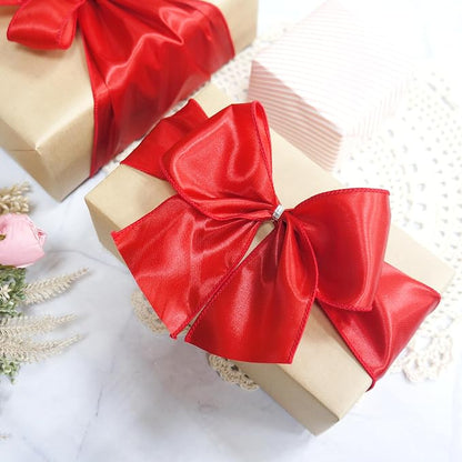 CT CRAFT LLC Satin Wired Ribbon 2.5 Inch x 20 Yards Red - Image 5