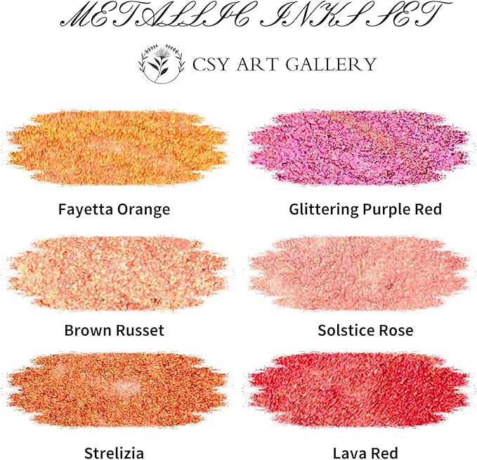 CSY art gallery Pearlescent Acrylic Inks Bottle - Image 3