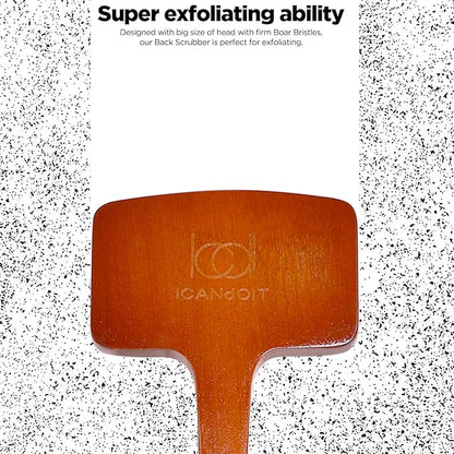 ICANdOIT Exfoliation Set-17.71 Inch Boar Bristles Back Scrubber Bath Brush - Image 7