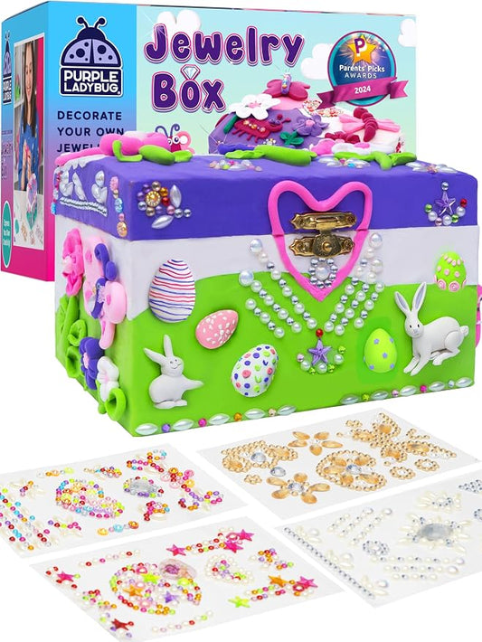 PURPLE LADYBUG Design Your Own Jewelry Box Craft Kit by PurpleLadybug