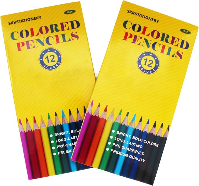 SKKSTATIONERY 144Pcs Colored Pencils, Pre-sharpened, coloring pencils - Image 3
