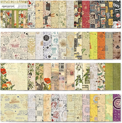 Square Origami Paper 6x6 Double Sided 50 Sheets 50 Colors 70GSM Origami Kit - Image 6