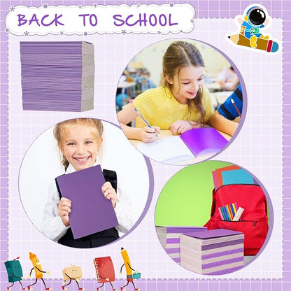 Handepo 100 Pack Composition Notebooks A5/A6 Ruled Lined Composition Kraft - Image 4