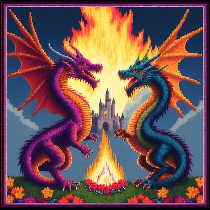 Dimensean Stamped Cross Stitch Kits Full Range of Embroidery Patterns Starter by DimenseanCrossStitchKits