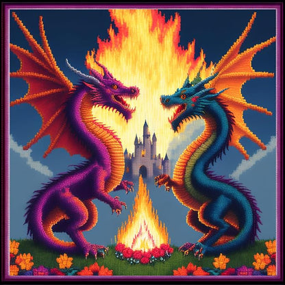 Dimensean Stamped Cross Stitch Kits Full Range of Embroidery Patterns Starter by DimenseanCrossStitchKits