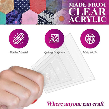 Quilting Acrylic Template Set | Precision Tools - Image 4