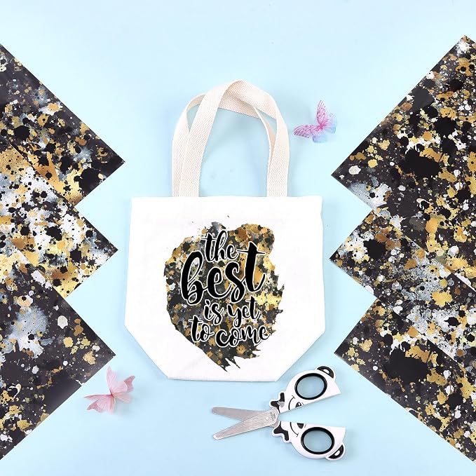 Tintnut Black Gold Splash Heat Transfer Vinyl - Image 4