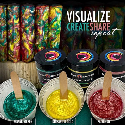 Eye Candy Pigments Premium Green Mica Powder - Image 7