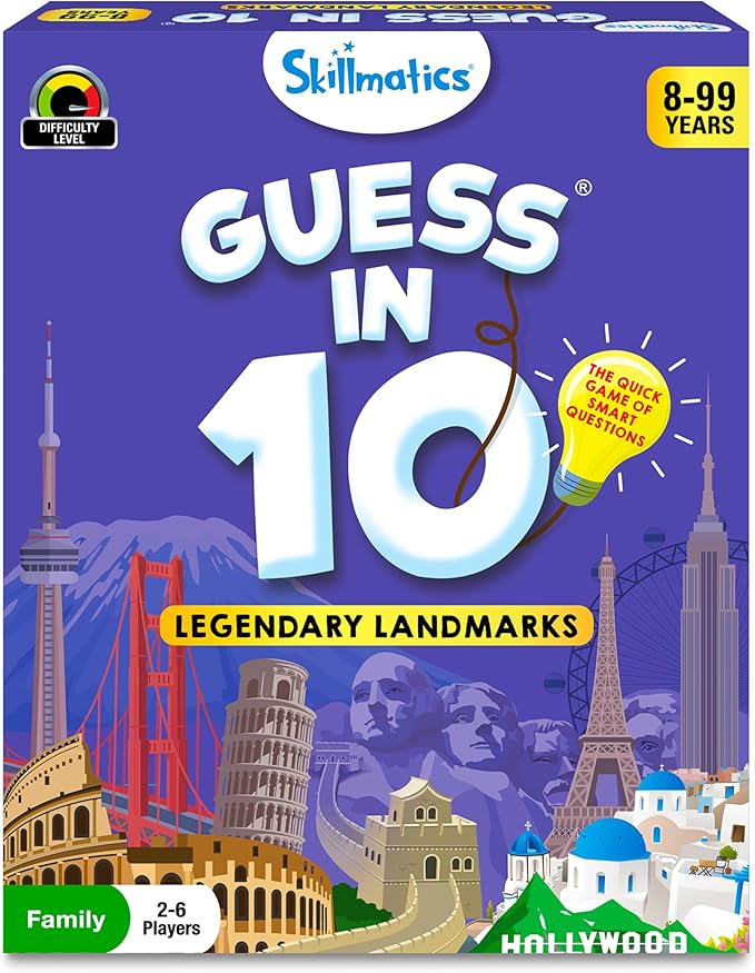 Skillmatics Guess in 10 Legendary Landmarks, Educational Travel Toys by Skillmatics