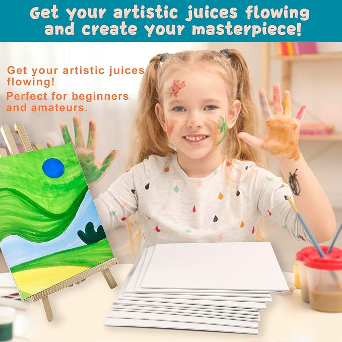 Canvas Boards for Painting 8x10 Inch, 48 Pack Blanck Canvas Panels Art Painting - Image 4