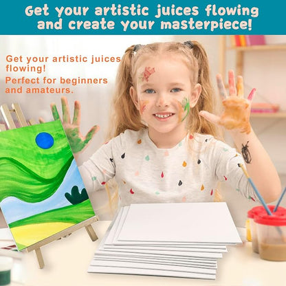 Canvas Boards for Painting 8x10 Inch, 48 Pack Blanck Canvas Panels Art Painting - Image 4