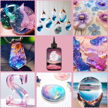 YV-cozx UV Resin Jewelry Making Kit, Crystal Clear Resin - Image 5
