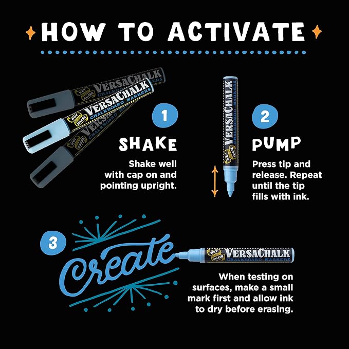 VersaChalk Pastel Liquid Chalk Markers - Image 4