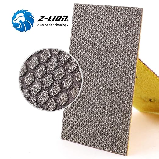 Z-Lion Diamond Abrasive Paper Sheets 120 Grit Diamond Sandpaper Nylon Back - Image 3