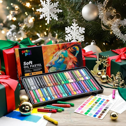 Soft Oil Pastels Set of 48 Vibrant Colors, Smooth and Soft Oil Pastel Crayons - Image 2