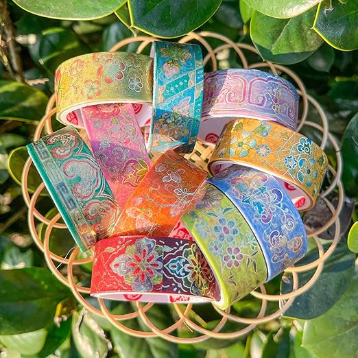 12 Rolls Vintage Washi Tape Set, Bullet Journal, DIY Crafts, Gift Wrapping - Image 3