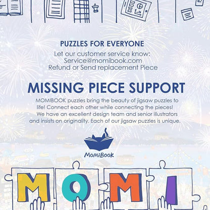 MOMIBOOK Puzzles for Adults 2000 Pieces Jigsaw Puzzles of Fireworks Night Tour - Image 8