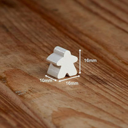 100 Wooden Meeples, Family Games Accessories – Multi-Color Board Game Tokens - Image 3