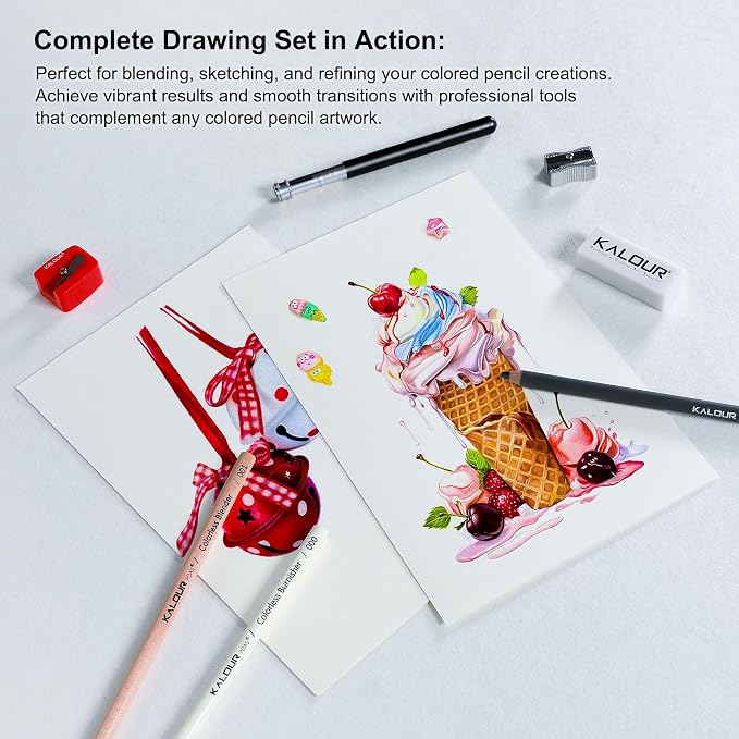 KALOUR Colored Pencil Accessory Kit, - Image 3