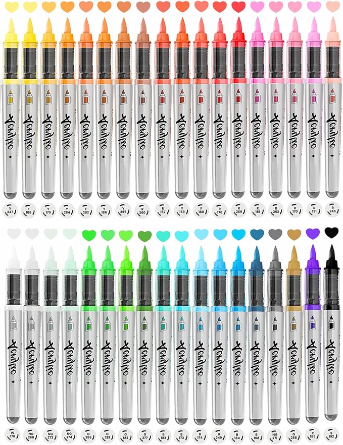 Woomer Premium Acrylic Paint Markers, Auto Liquid Ink, Non-Toxic 36 Colors by Woomer