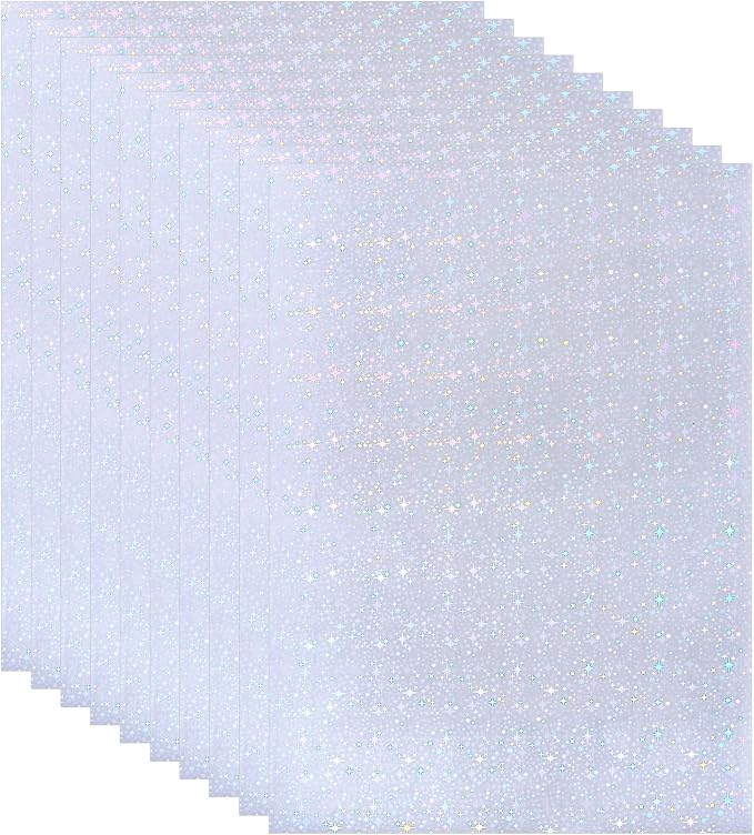 PATIKIL 11.7x8.3" Holographic Sticker Paper, 10Sheets A4 Polypropylene by PATIKIL