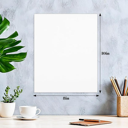 Prudiut 15 Pack 8x10 Backing Boards Only, Uncut White Mat Board Acid Free Mat - Image 2