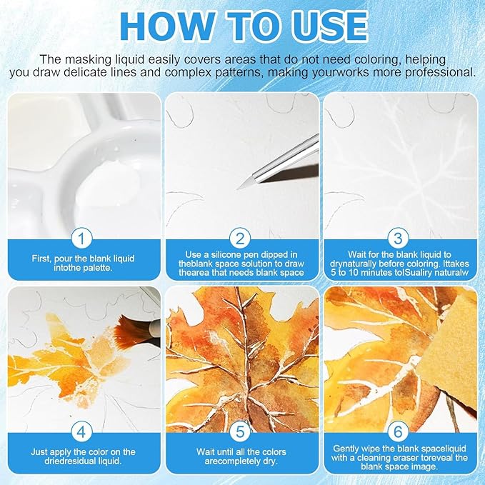 Watercolor Masking Fluid, Liquid Masking - Image 5