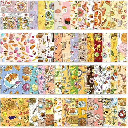 Origami Paper Kit 50 Sheets 70GSM 6 Inch Square Double Sided Color 50 Vivid by Bestartsuppliesforyou