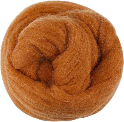 3.53oz Wool Roving Yarn, Wool Felting Supplies, Pure Wools, Chunky Yarn by Jupean