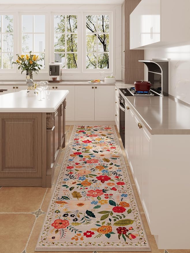 Rugcomf Runners for Hallways Kitchen Runner Rug Non Slip 2'x 10' Long Washable - Image 5