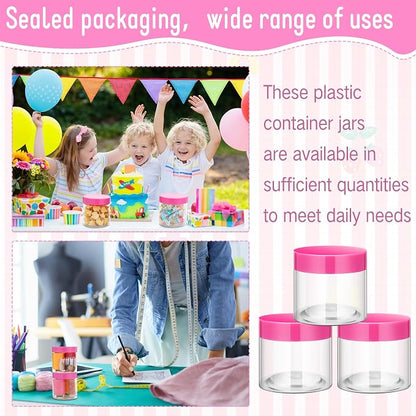 SATINIOR 12 Pack 8 oz Plastic Container Jars - Image 6