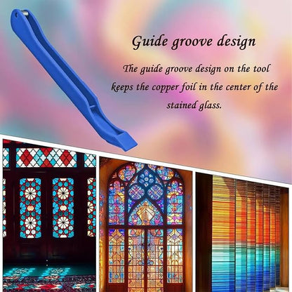 Copper Foil Hand Foiler for Stained Glass, Stained Glass Hand Foiler Tool - Image 5