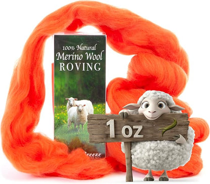 Desert Breeze Distributing 100% Natural Merino Wool Roving by DesertBreezeDistributing