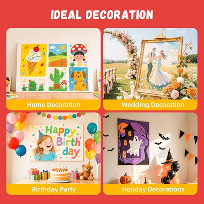 Simetufy 18 x 24 inch 5 Pack Canvas Panels Large Flat Canvas Boards - Image 6