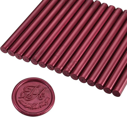 Yoption 15 Pieces Fuchsia Glue Gun Sealing Wax Sticks by Yoption
